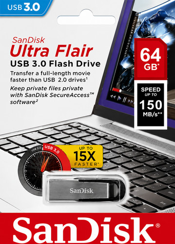 Sandisk ultra flair 64gb - 64gb, &