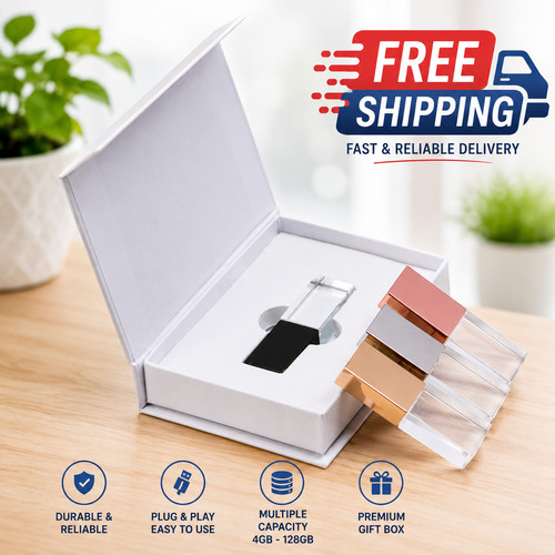 Crystal usb flash drive 4gb - drive,