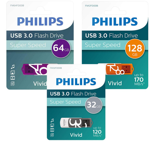 Philips 128gb vivid 3 - philips,